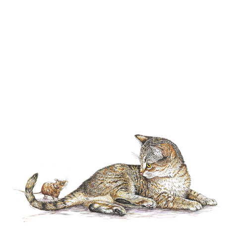 Kitten with Mouse Limited-Edition Print