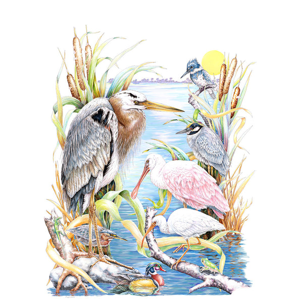 Water Birds Wildlife T-shirt