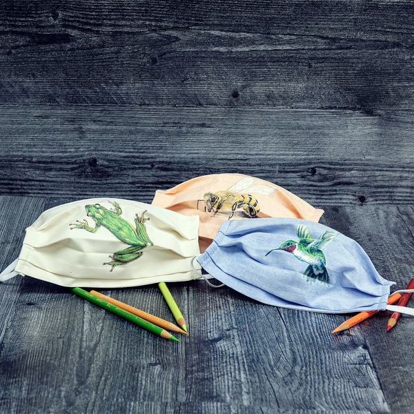 Cat Face Wildlife Art Cloth Face Mask