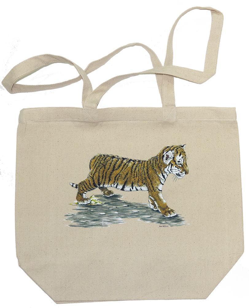 Tiger Cub Canvas Tote Bag