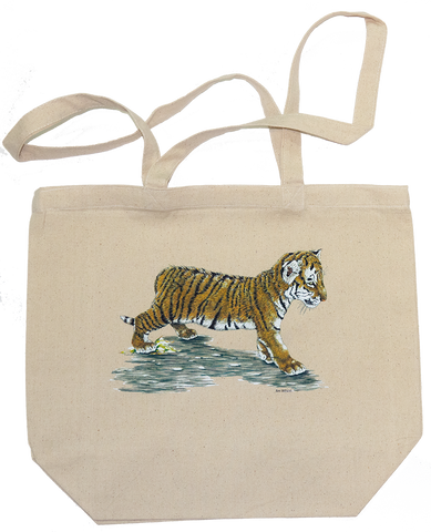 Tiger Cub Canvas Tote Bag